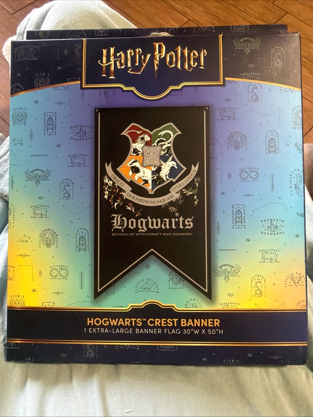 Harry Potter Hogwarts Crest Banner - Multicolor